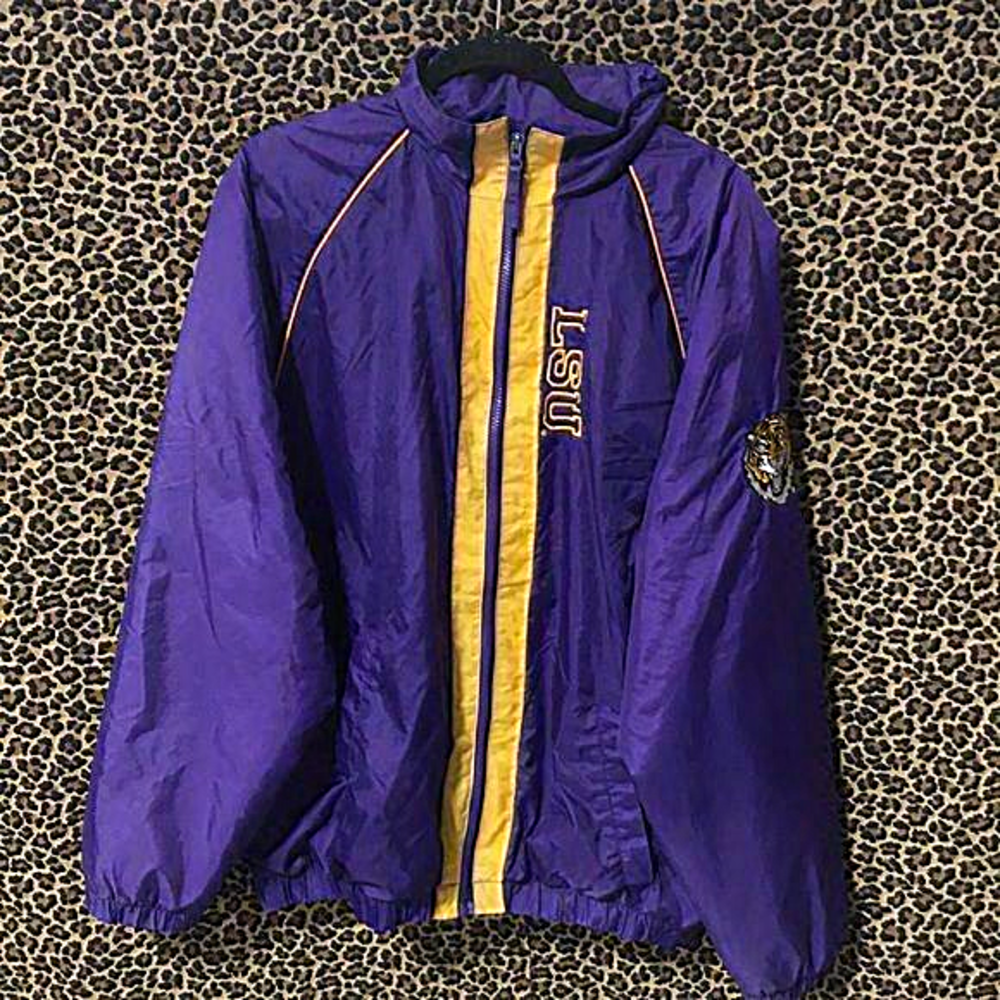 Starter Lsu Team Jacket Adult Large